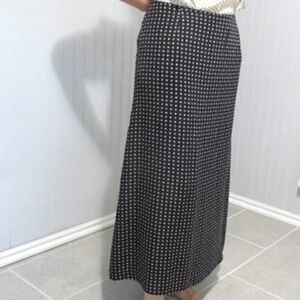 Talbots Midi Navy Blue A-line Skirt, Size 14